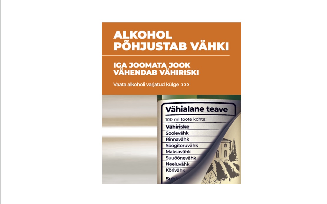 alkohol ja vähk 2024 kampaania