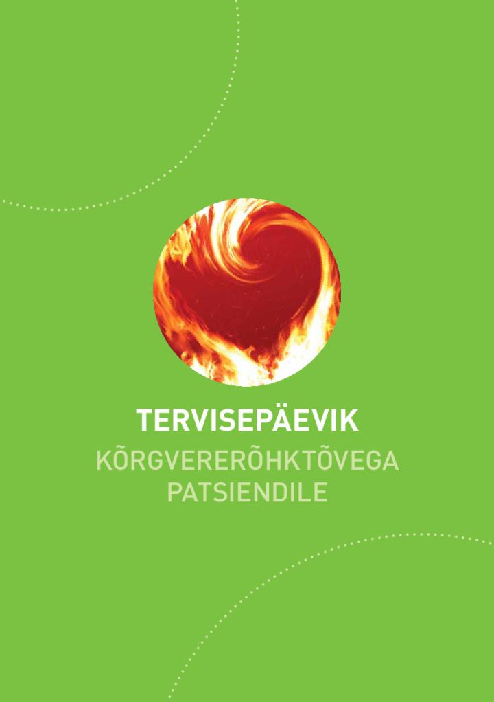 Tervisepäevik kõrgvererõhktõvega patsiendile