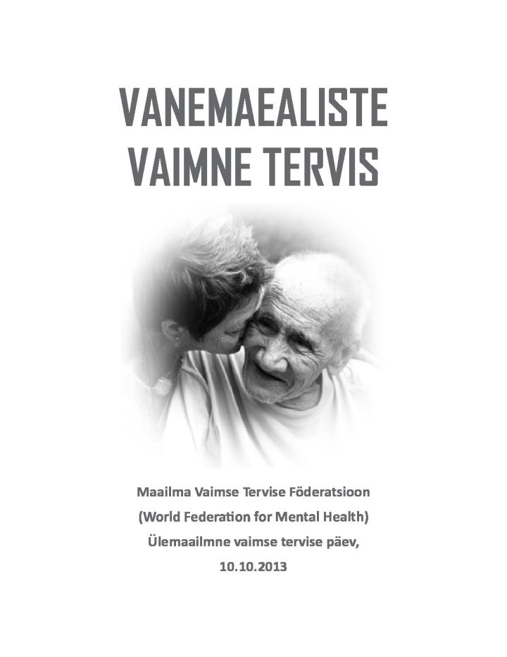 Vanemaealiste vaimne tervis