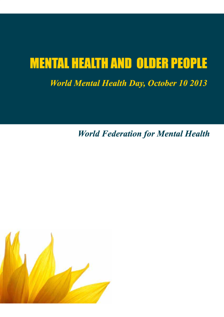 Mental Health and Older People